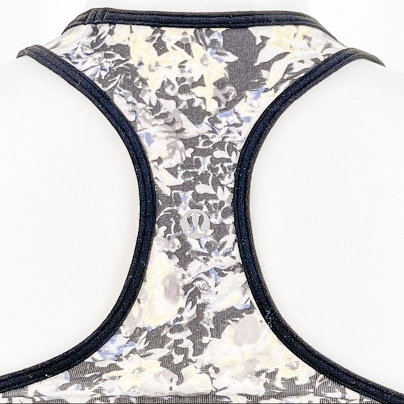 Lululemon Black Floral Cool Racerback Tank Top - Picture 6 of 6